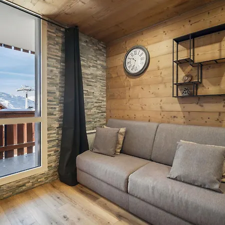 Stylish Apt, Alpine Nest With Panoramic Vt Views, Sleeps 4 - Résidence Les Hauts De La Vanoise Appartement Val Thorens